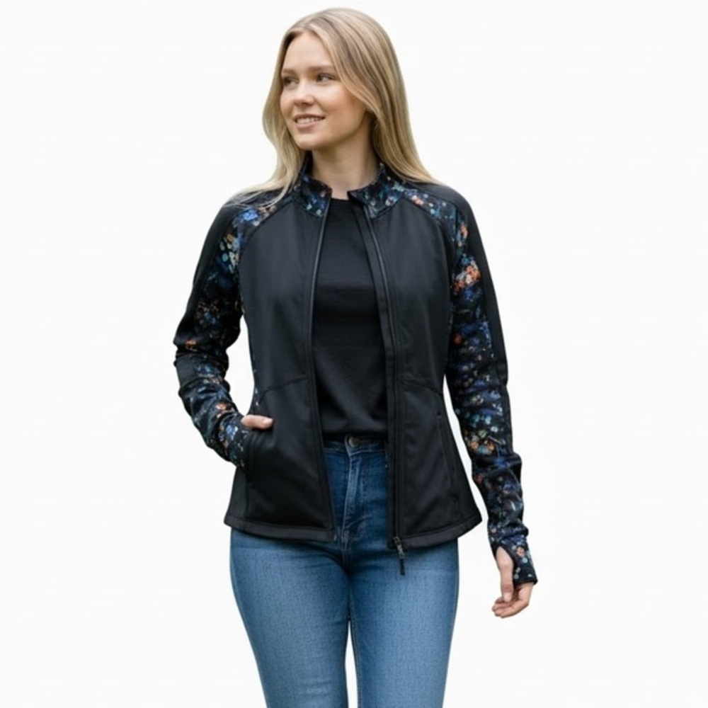 Zella Multicolored Reversible Patterned Jacket